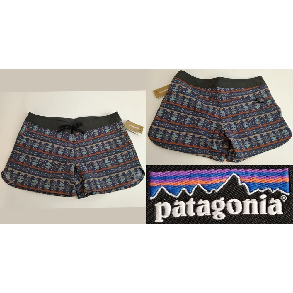 Patagonia Wavefarer Boardshorts 5" Women's 8 Dolomite Blue NWT #Z5697